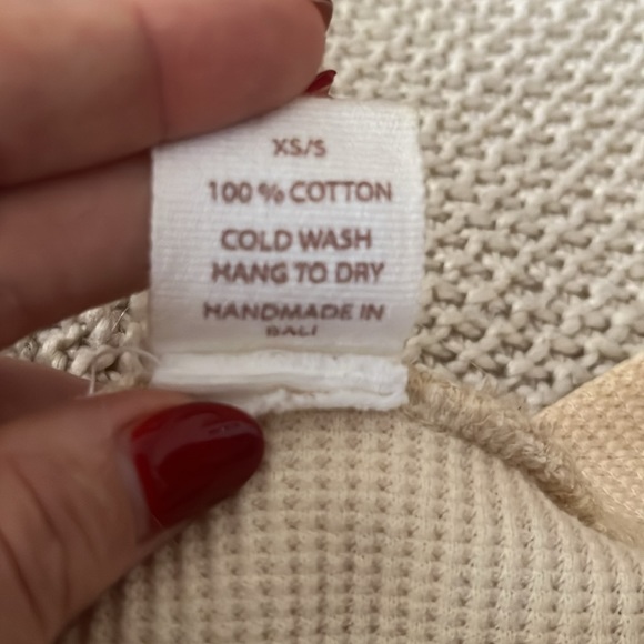 BAHHGOOSE LU WAFFLE TOP IN SAND - Picture 4 of 5